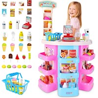JUGUETE SET SUPERMERCADO DE 49 PCS HELADERIA LUCES Y SONIDOS